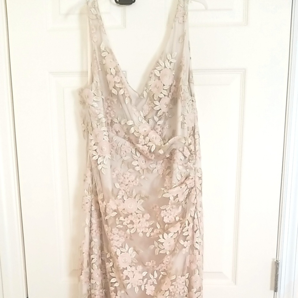Lauren ralph lauren gown fitted fit side split